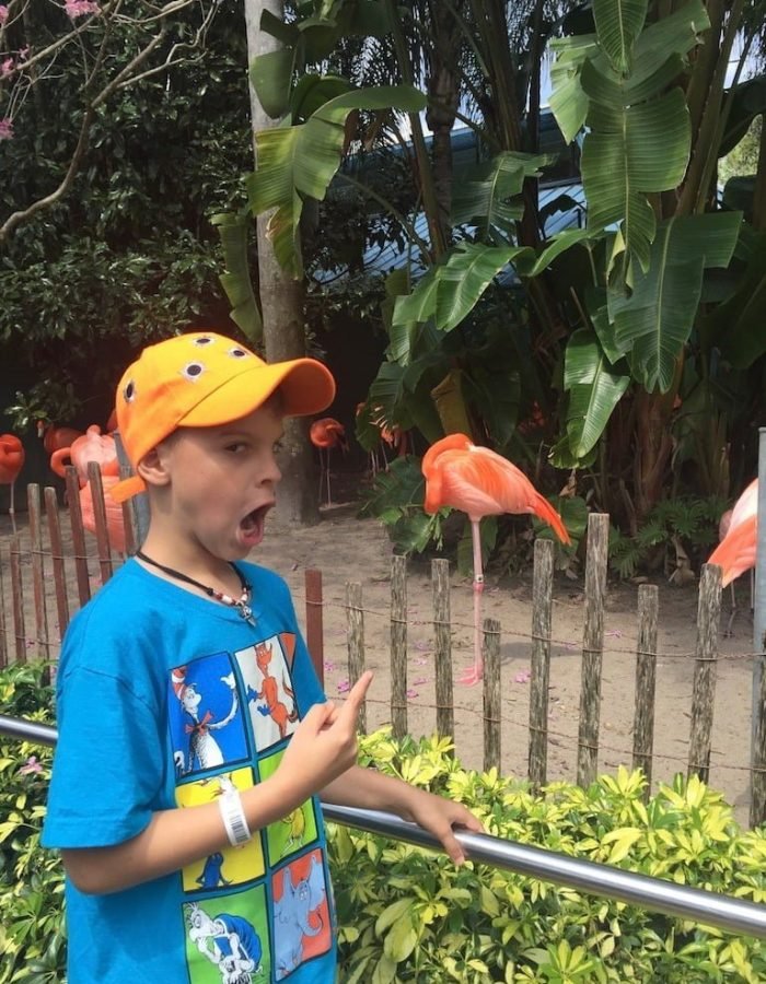 Funny faces was his thing! Always enjoyed nature. Animal Kingdom in Orlando,FL
